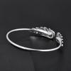 Korean-Style Angel Wings Rhinestone Bangle Bracelet