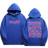 Stray Kids Pink Doodle Names Hoodie Front Stray Kids Metal Logo & Back Pink Rock‑Star Doodle All 8 Members Names & Stars, Oversized K‑Pop Fan Pullover