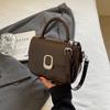 Fashion Niche Simple Temperament PU Portable Small Square Bag Women's Commute Advanced Sense Versatile Messenger Bag