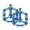 Corki Cycles TOPO Titanium Flat Platform Mountain Bike Pedals Blue - 9/16" -