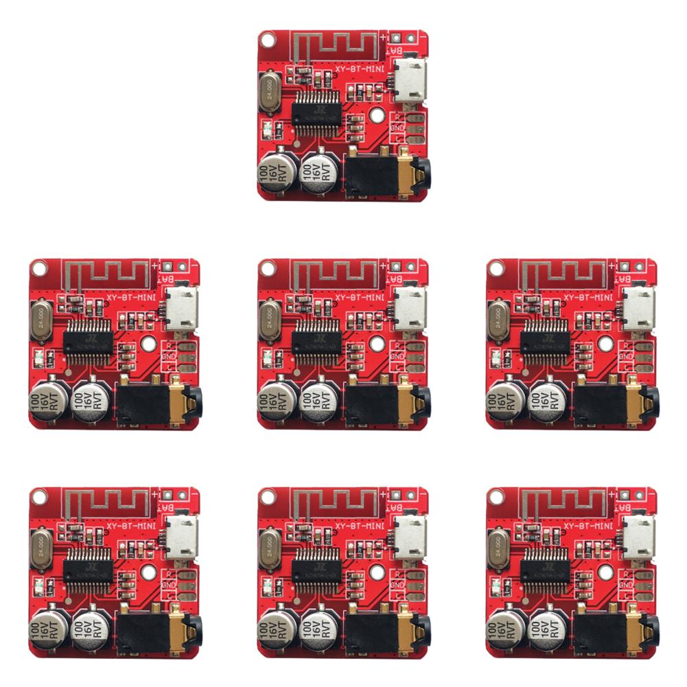 

Bluetooth-сумісний бездротовий стереомодуль 5.0 DC 3.7-5V для DIY (Червоний)