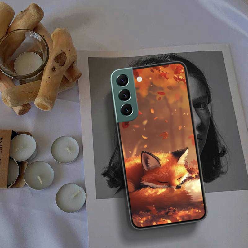 Red Fox Vulpes Phone Case For Samsung Galaxy S22 S25 Ultra S21 S10 Plus S26 Edge S20 S23 S24 FE Cover Silicone Soft TPU Clea