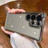 Husă transparentă, rezistentă la șocuri, placată de lux pentru Samsung Galaxy S24 Ultra S23 FE S22 Plus S21 S20 Husă de protecție hibridă din acril dur