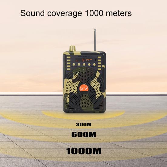 Voice Amplifier High Power HiFi Infrared Remote Controller Camouflage Bluetooth-compatible Electric Hunting Speaker for Teaching