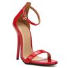 Summer Sexy Women High Heels Sandals Party Round Head Belt Buckle Buckle Viscose Shoes 11CM Heel Woman Shoes