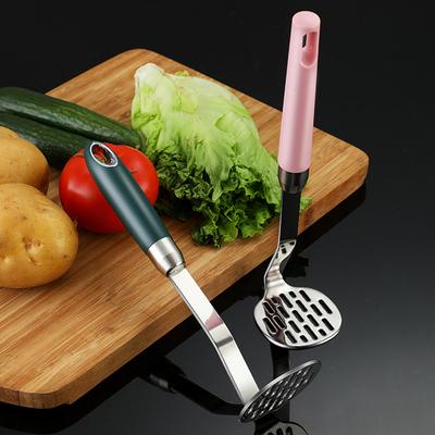 Potato Masher Heavy Duty Fine Mesh Thickened Stainless Steel Manual Press Baby Food Crusher Kitchen Tool