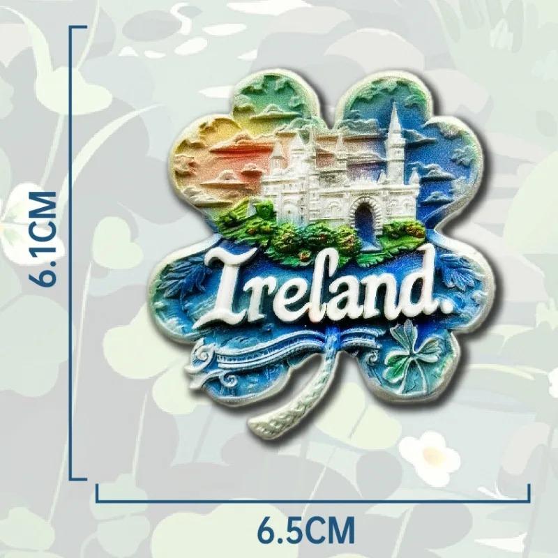 Irland Kühlschrankaufkleber Edinburgh Reise Souvenirs Kleeblatt Kühlschrankmagnete Heimdeko Hochzeitsgeschenke