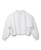 PRINOAR Refined Hughes Heavyweight Crop Long Sleeve T-Shirt - White