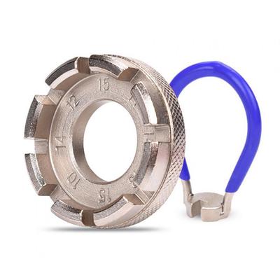 Bicycle Spoke Wrench Cycling Pocket Tools 6 In One Durable Bike Rim Correct Kit