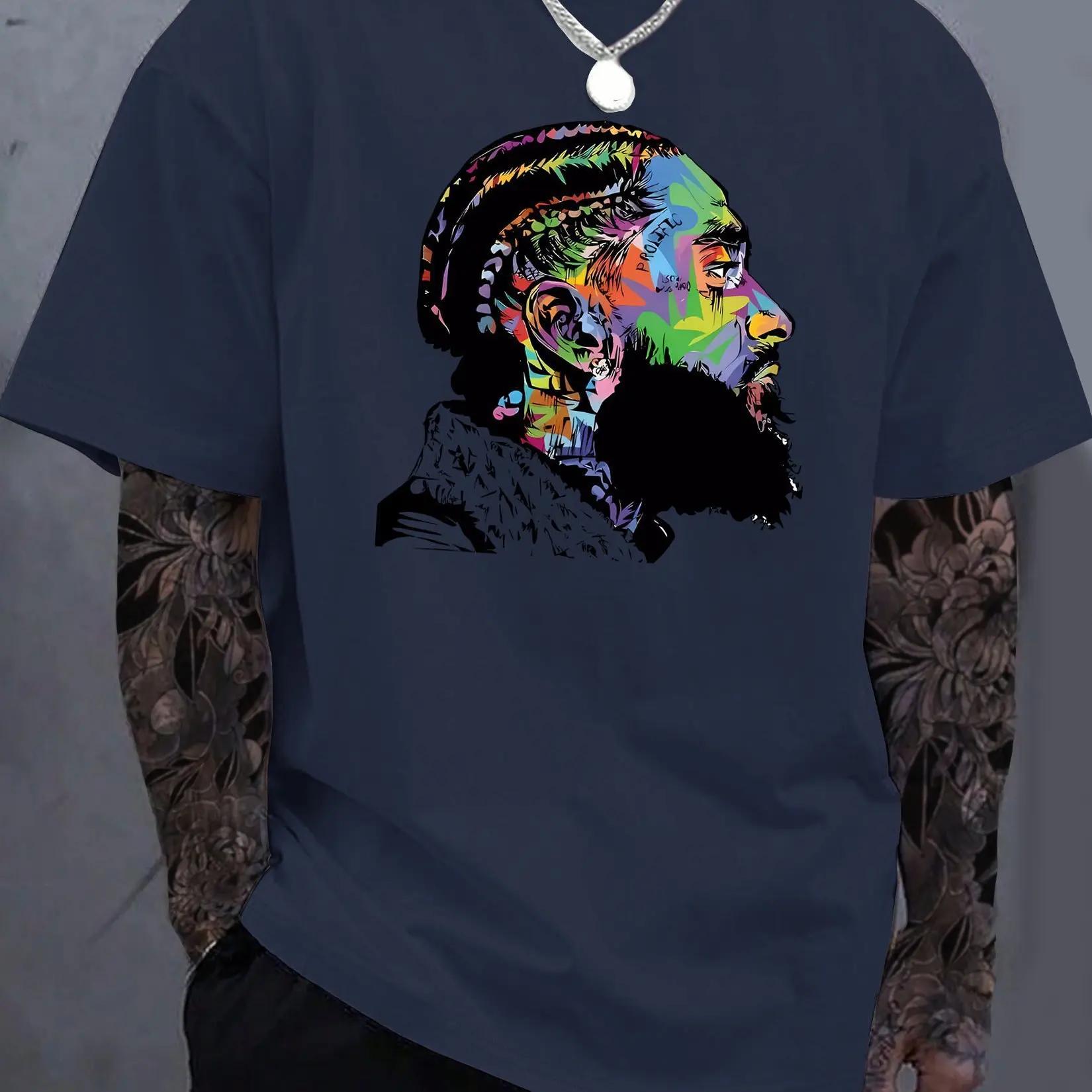 Printed Cotton Casual Tshirt with Round Neck Featuring A Personalized and Relaxed Style Pure Cotton Streetwear Unisex Harajuku S