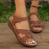 2025 Summer Plus Size Roman Style Women's Wedge Sandals