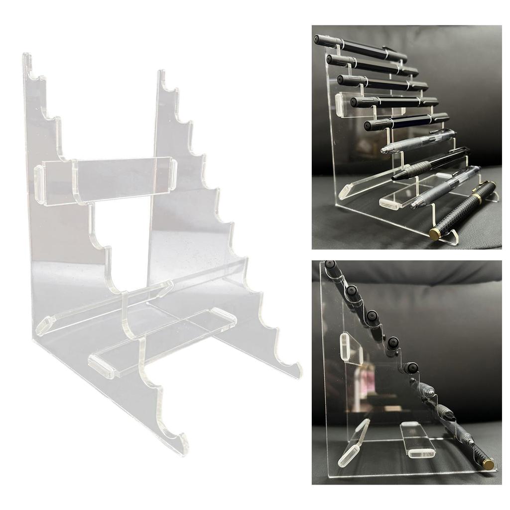 Clear Pen Holder Desktop Storage Organizer Art Supplies Acrylic Brush