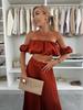 Elegant 25th Anniversary Strapless Pleated Long Pants Set In Solid Color
