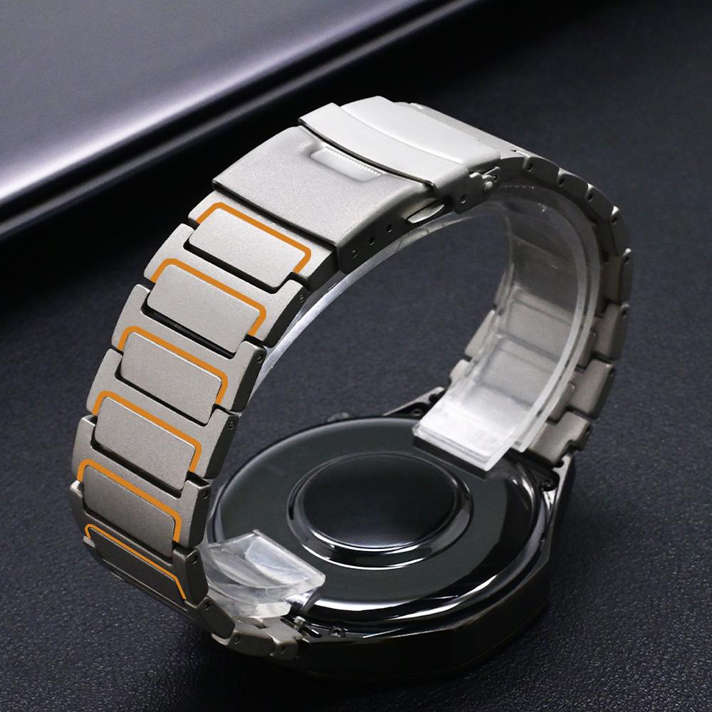 22mm Titanium Strap for Amazfit Balance GTR 4/3/2 Luxury Business Band Bracelet for Huawei Watch GT5 Pro GT4 46mm 4Pro Ultimate