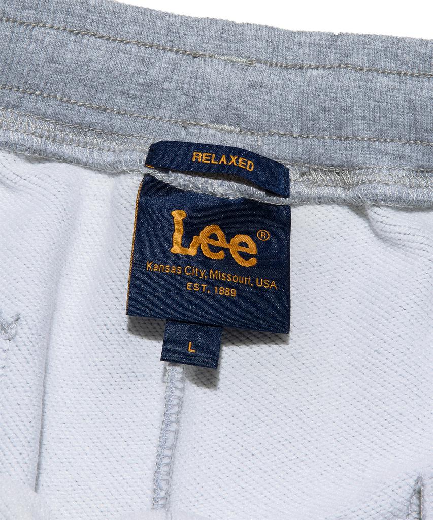 LEE Sweat One-Tuck Wide Pants Gray