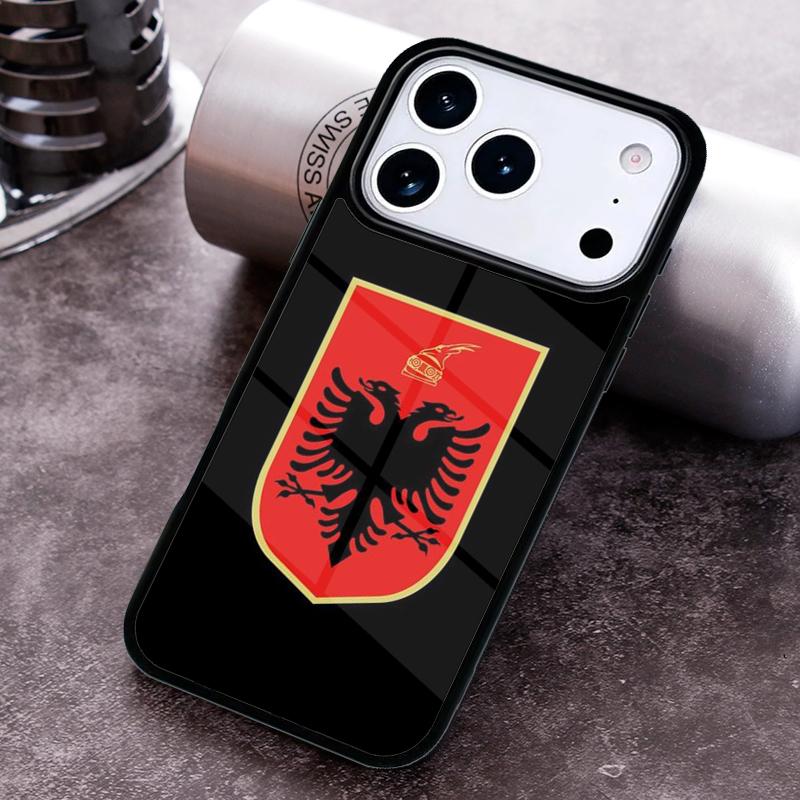 Albanian Flag Phone Case For iPhone 17 16 15 14 13 12 11 Pro Max Plus 17Air Soft Silicone Cover