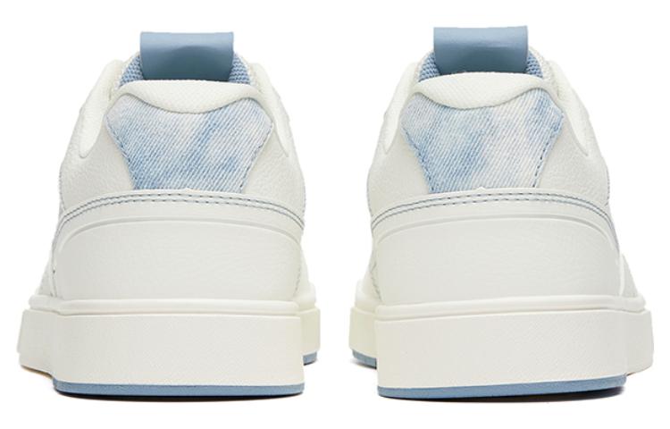 Women's Sneakers Anta Slip Resistant Abrasion Resistant Low top Skateboard Shoes Women's White Blue Tie Dye