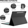 Samsung Tablet S9 FE Plus 12.4" RGB Backlit Touch Keyboard & Leather Protective Case