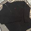 Embroidered Autumn-Winter Cable Knit Polo Sweater: Half-Zip Pullover with High Neck for Couples
