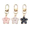 Bag Pendant Transparent Resin Flower Keychain Small Portable Decorative Pendant Bags Phones Wallets Cars Bright Colorful Accessory