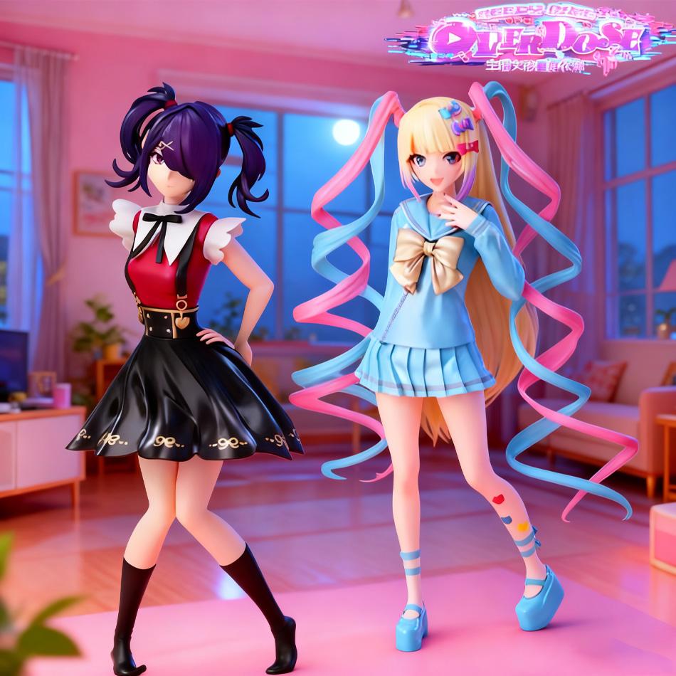 Anime NEEDY GIRL OVERDOSE Figures Cute Rain Action Figures Beautiful Girl Model PVC Figurine Collection Desktop Birthday Gifts