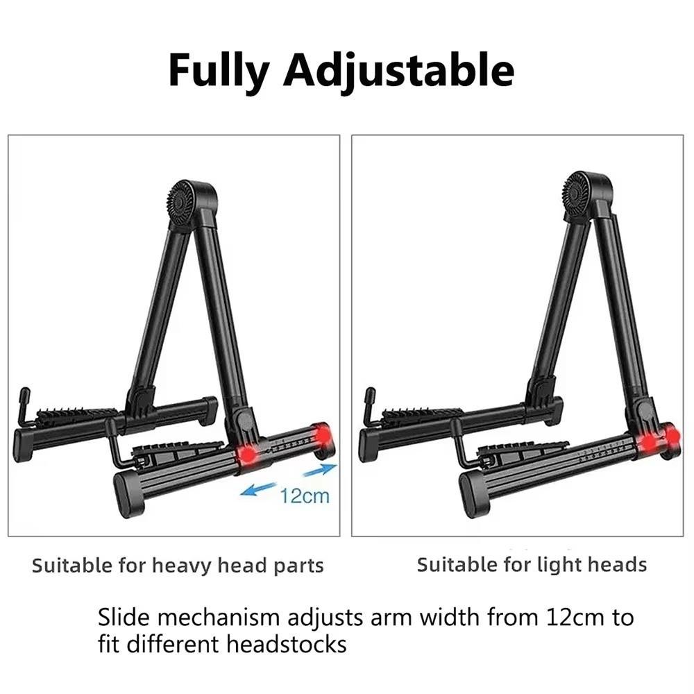 A-Frame Guitar Display Holder Adjustable Instrument Holder Electric Guitar Storage Rack Household