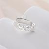 High-end Fashion Crushed Ice Ice Ring Ing Style Niche Joint Ring Temperament Versatile Couple 18K Gold Ring Jewelry