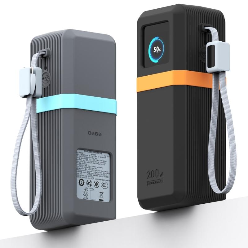 Silicone Case for 200W 25000mAh PB728 Power Banks Portable Chargers Protective Case Travel Carrying Case Storage Bag