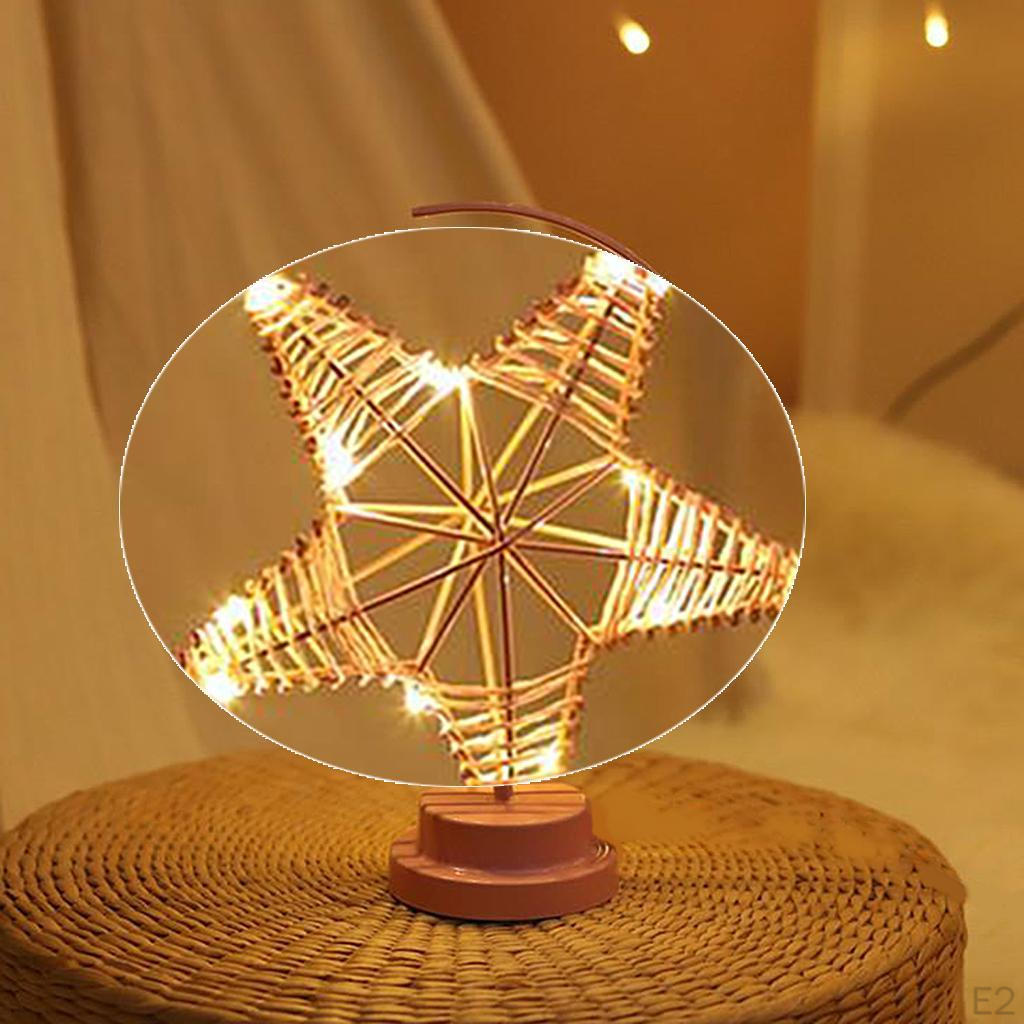 Battery / USB Powered Romantic LED Desk Lamp for Living Room Office Decorative