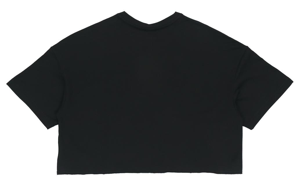 Puma CLASSICS Crop Tops Women's Black Crew Neck Moderate 532639-01