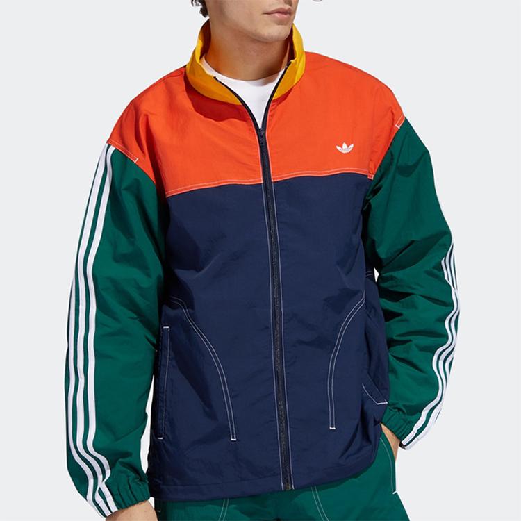 Adidas Originals Summer BB WT Stand Collar Sports Jacket Men Jackets Navy-Blue GD2054