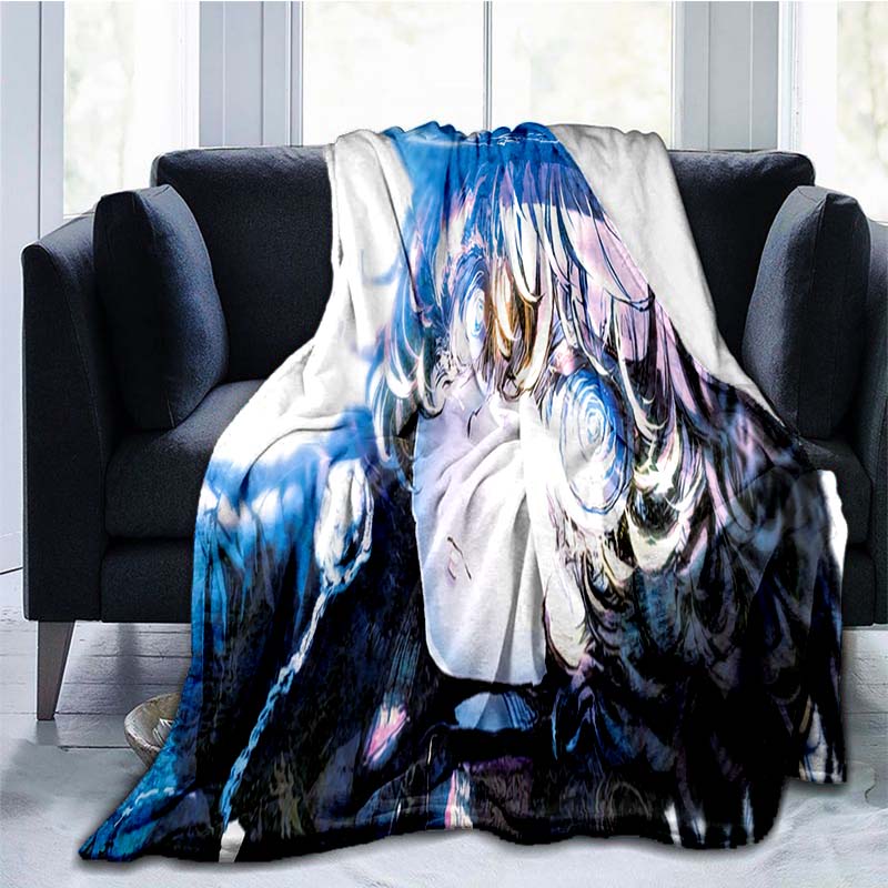 The Saga of Tanya The Evil Blanket Anime Blankets Cartoon Blanket Tanya Degurechaff Flannel Throw Blankets Bed Sofa Lazy Blanket