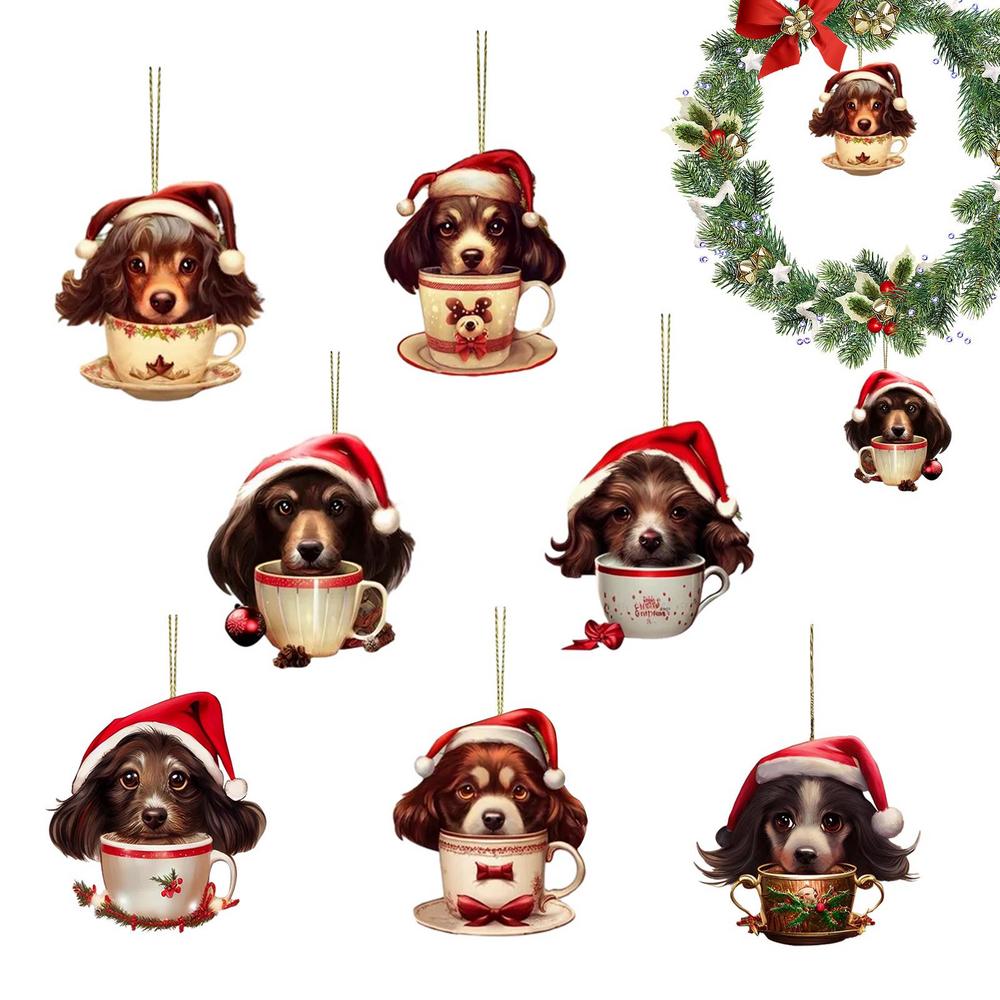 Christmas Decorations Dog Pendant Christmas Tree Decor Creative Dog Pendant Christmas Decor Ornaments For Christmas Holiday New