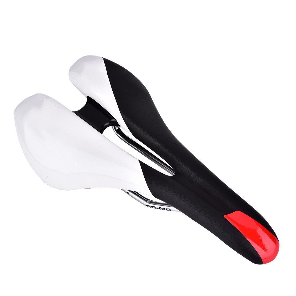 PU Lther   Cycling St Cushion Saddle For Mountain Road Bike(Red & Black)