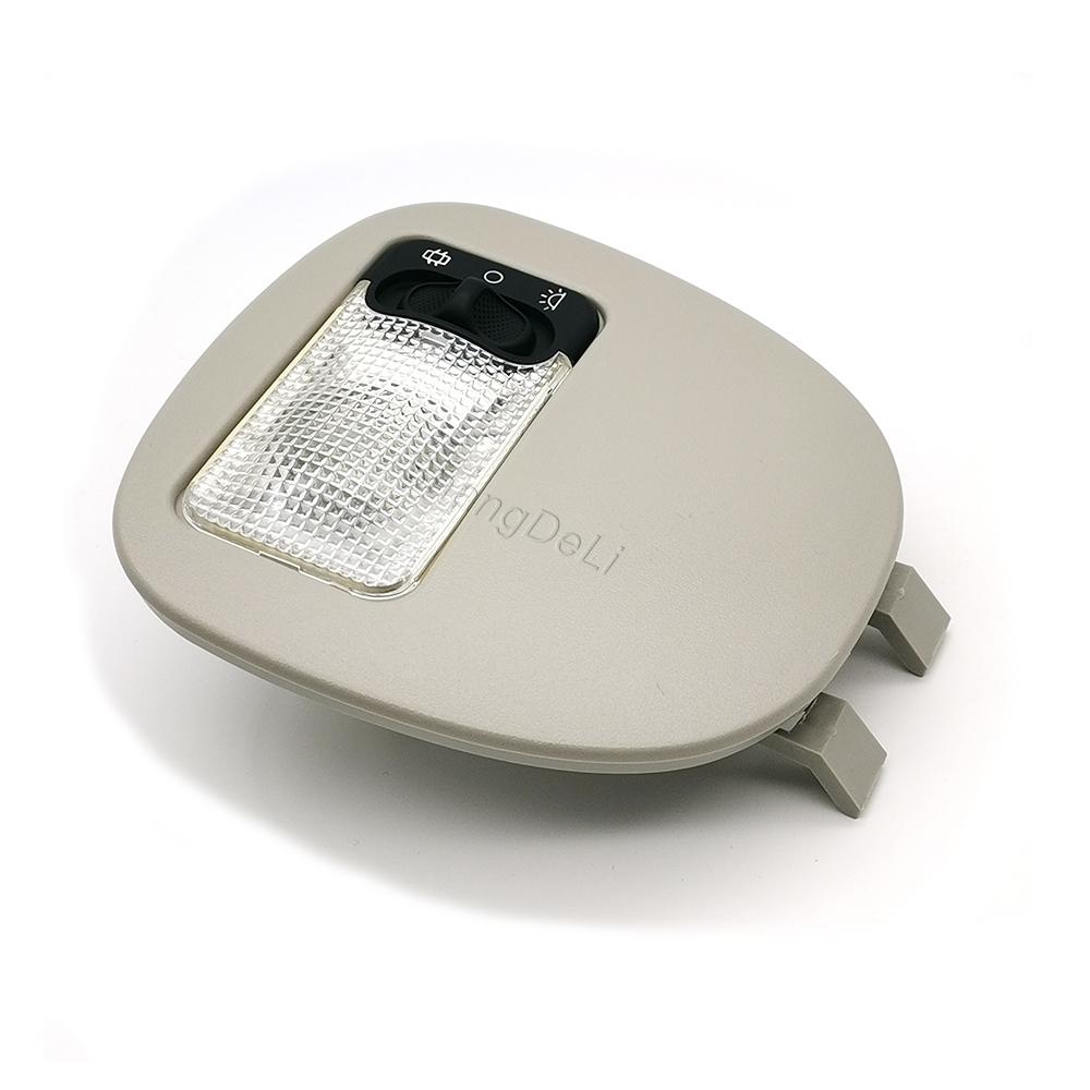 Gray Car Dome Lamp Ceiling Roof Light Interior Reading Light with Cover Fit for Peugeot 206 207 Citroen C2