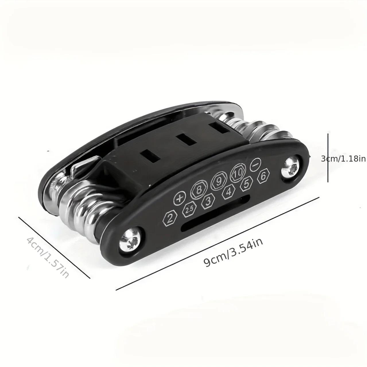 Portable maintenance tool -16in-1 multifunctional - hex screwdriver - socket wrench - portable folding tool