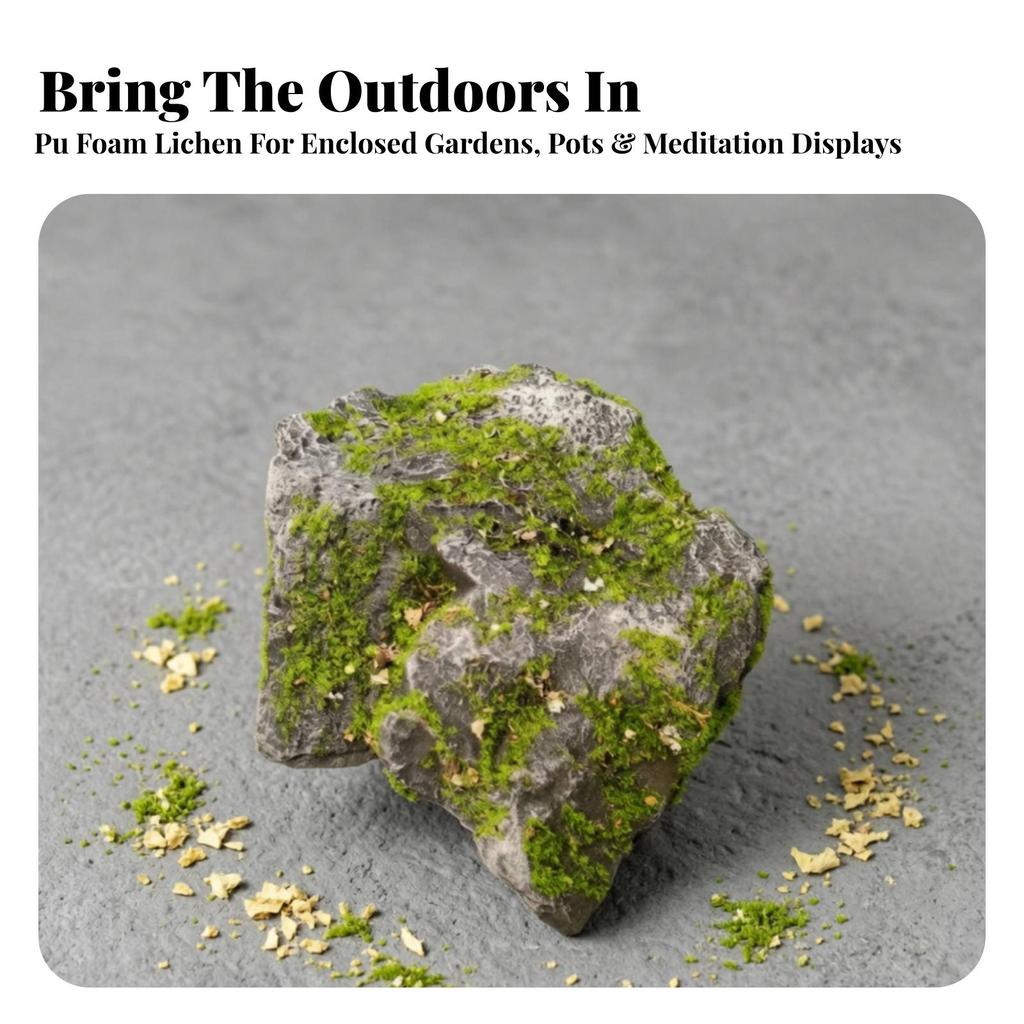 Artificial Moss Rock Lightweight Decor Weathered for Garden Decoration