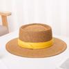 Womens Straw Sun Hat Wide Brim Elegant Summer Beach Cap UV Protection Outdoor Travel Fashion Visor
