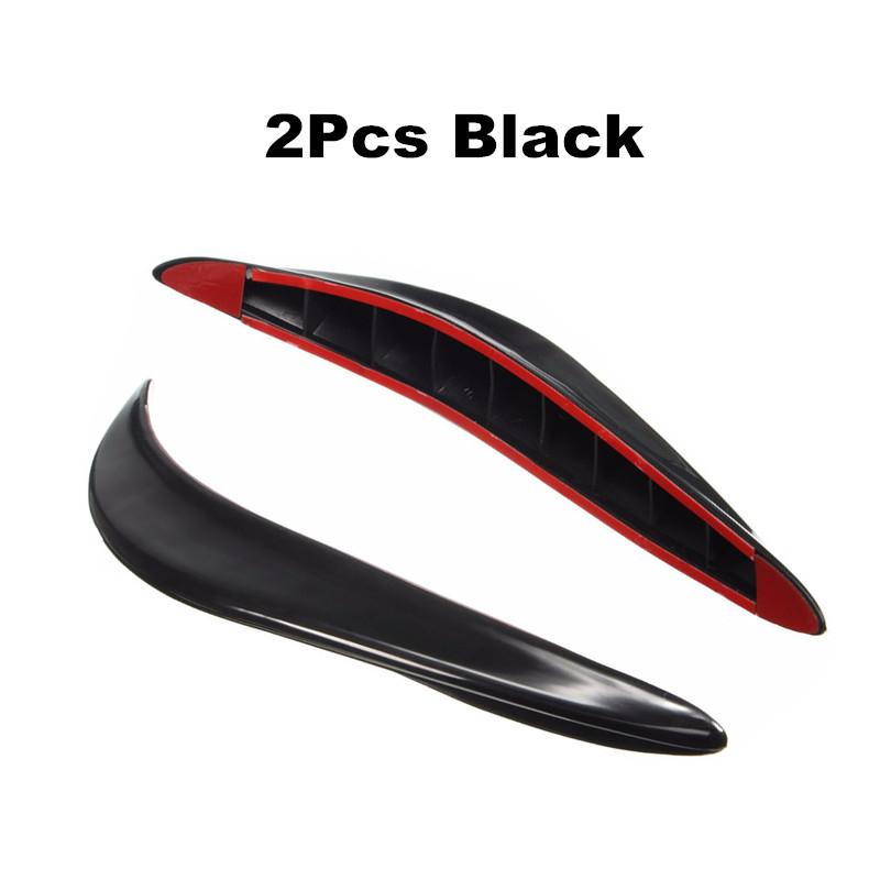 

2/4 шт. универсальный резиновый автомобильный бампер, угловая защитная наклейка, защита, буферная накладка, защитная полоса от царапин, автомобиль 2Pcs Black