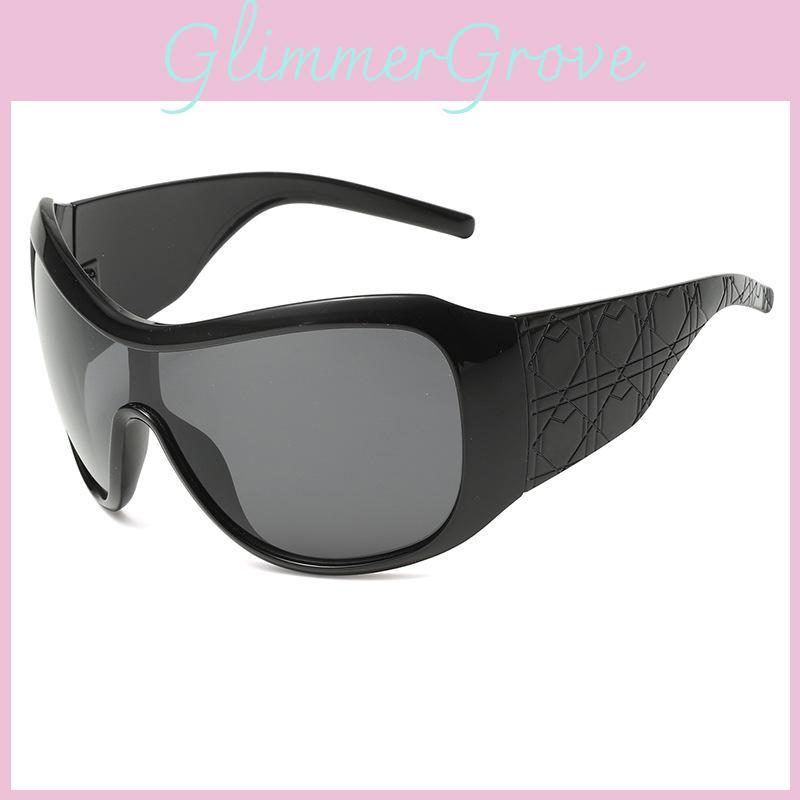 Oversized Cat Eye Sunglasses With Uv400 Polarized Pc Frames For Fashion And Travel
