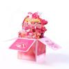 Happy Birthday 3D Pops-up Bouquet Birthday Wedding Greeting Card Fashion Paper Flowers