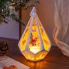 Santa Claus Xmas Ornaments New Year Atmosphere Lights  Lamp Supplies