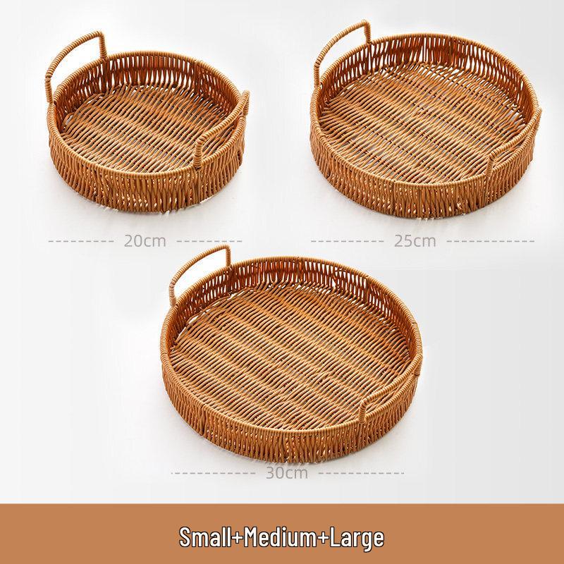 

Handwoven Bamboo Serving Basket Set