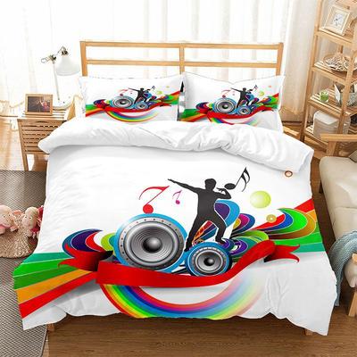 Fashion Technology Printing, 3D Digital Printing, Bedding, Duvet Covers, Pillowcases, Three-piece Sets