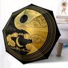 1pc Sun Moon Automatic Open/close Folding Compact Umbrella, 8 Rib Sturdy Canopy, Lightweight Portable, Everyday Use, Gift,,110