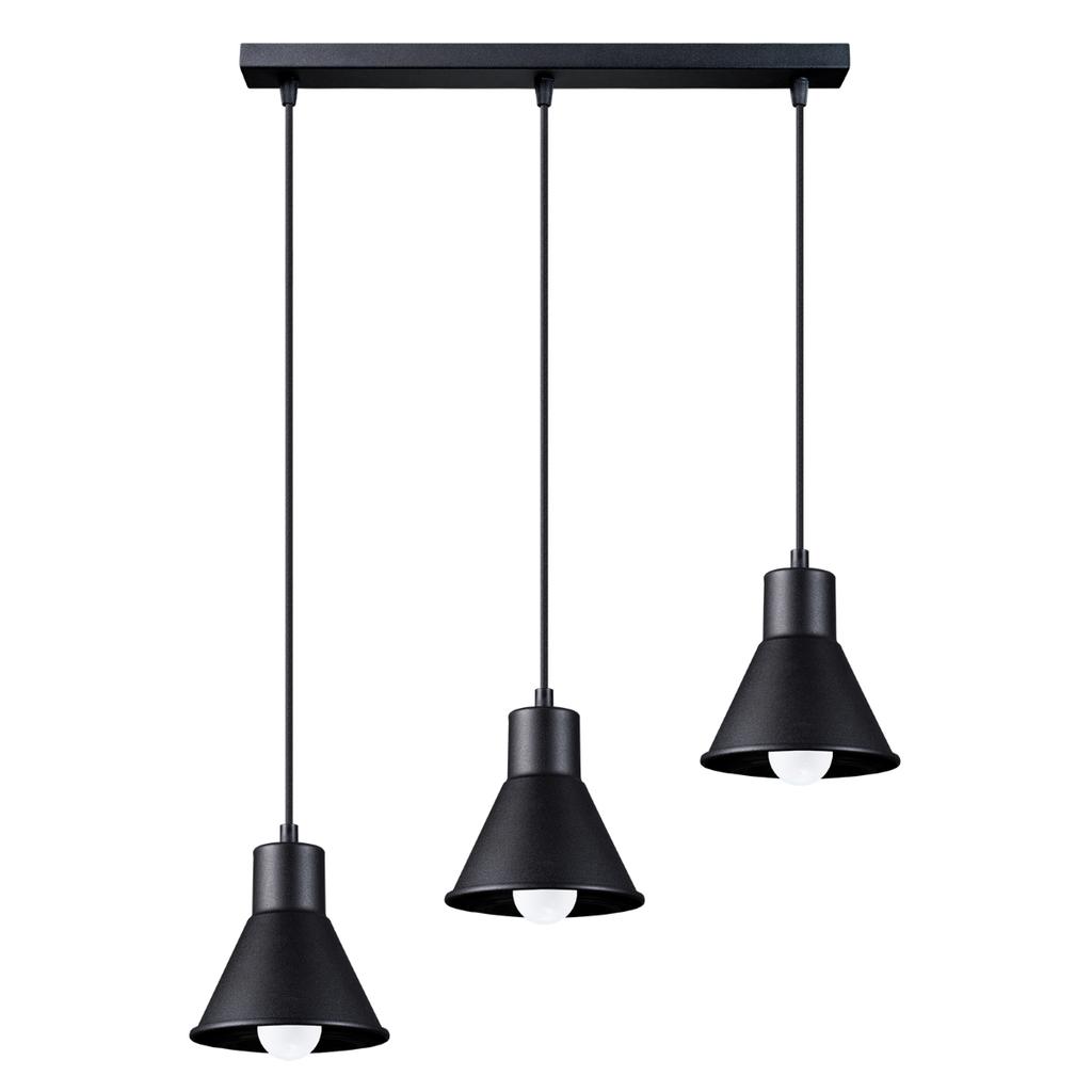 Lampa Wisząca Tazilo 3 E27 Czarny Lumilo 09.729.86