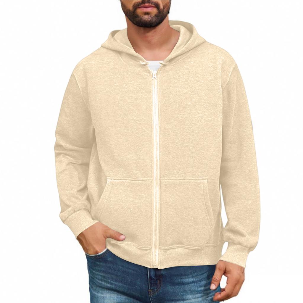 Men Full Zip Up Sweatshirts Long Sleeve Pullover Tops Casual And Tall Jackets With Pockets