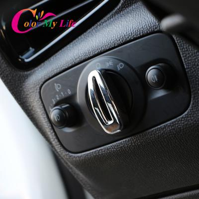 Color My Life ABS Chrome Car Headlight Switch Protection Cover Headlights Knob Sticker for Ford C-Max Cmax 2015 2016