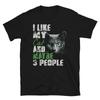 I Like My Cat And Maybe 3 People Funny Short-Sleeve Unisex T-Shirt