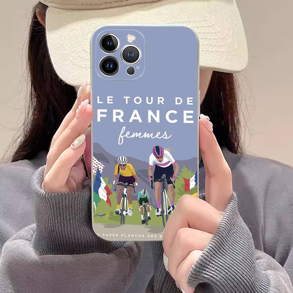 

Bicycle Bike Sport TPU Silicone Case For IPhone 11 12 13 14 15 16 17 Pro Max Shockproof Clear Back Cover iPhone 16 pro